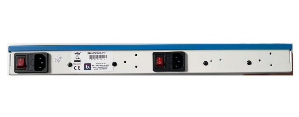 Rack RX2 Rückseite mit Beschriftung DE